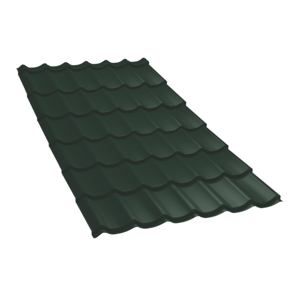 Tôle imitation tuile Vello Vert mat - 4