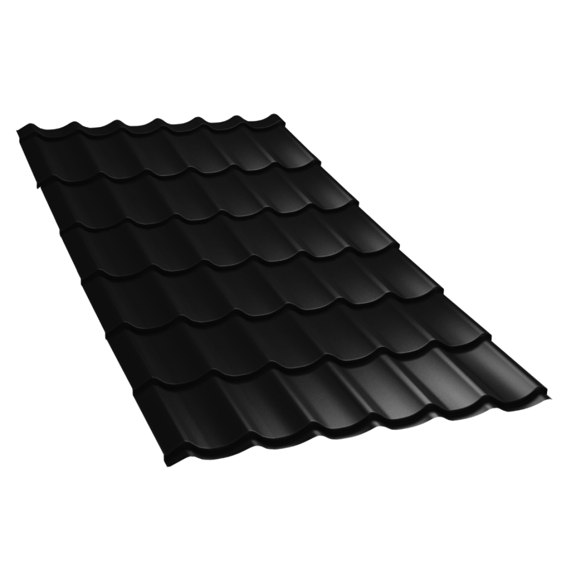 Tôle imitation tuile Platino Noir mat