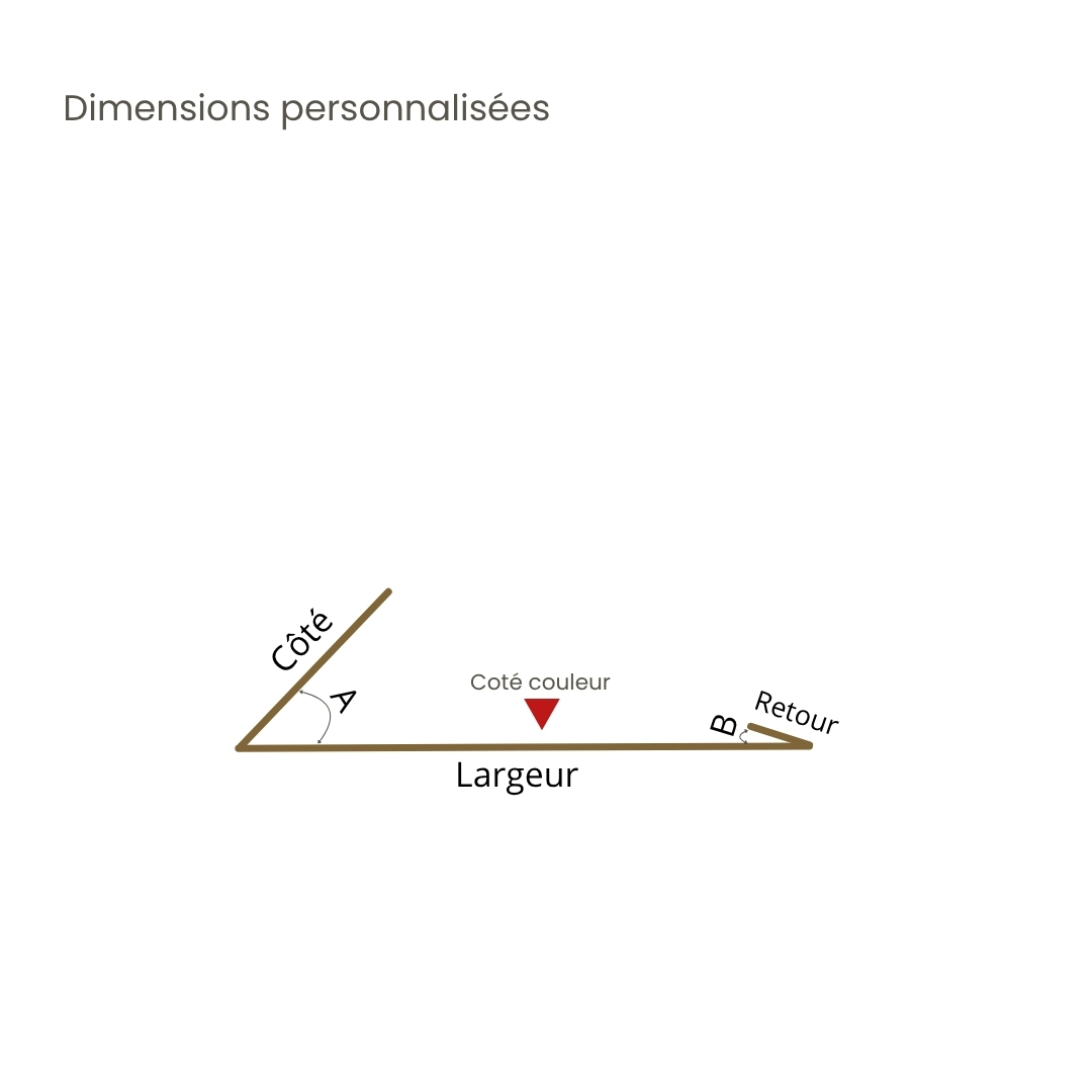 Solin de haut de cheminée sur mesure - Schéma de configuration personnalisée