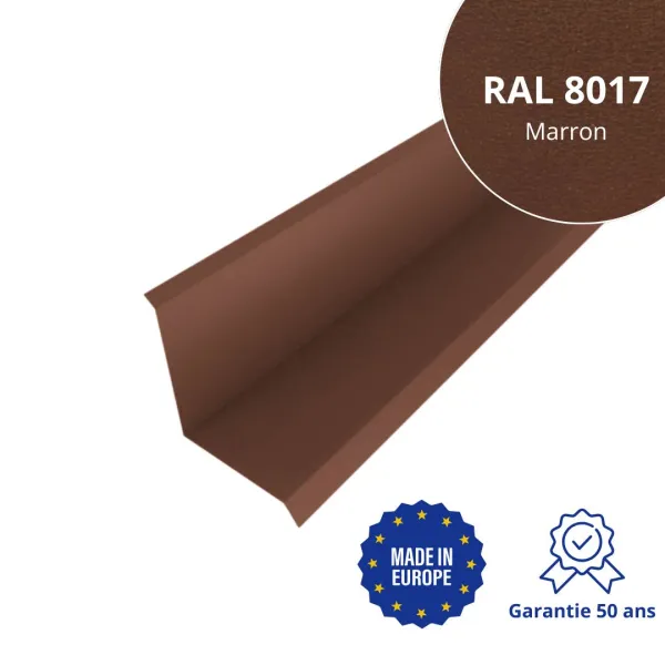 Solin de toiture Marron mat - 1