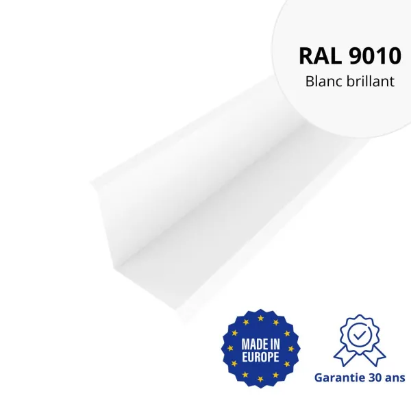Solin de toiture Blanc brillant - 1