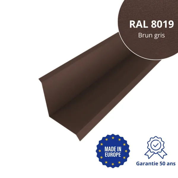Solin de toiture Brun Gris mat - 1