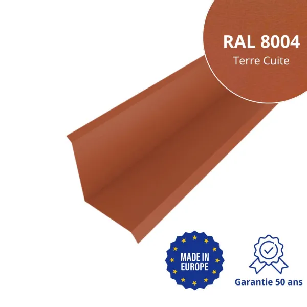 Solin de toiture Terre Cuite mat - 1