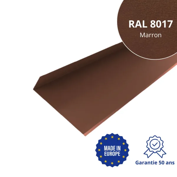 Solin de haut de cheminée Marron mat - 1