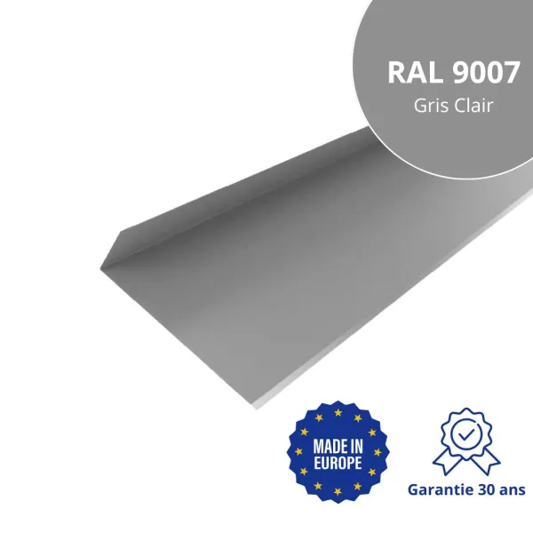 Solin de haut de cheminée Gris Clair brillant - 1