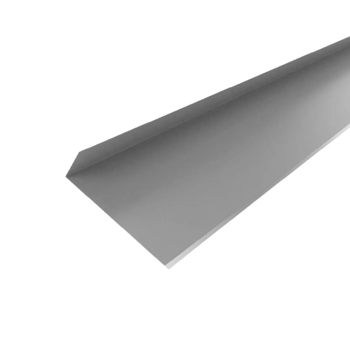Solin de haut de cheminée Gris Clair brillant