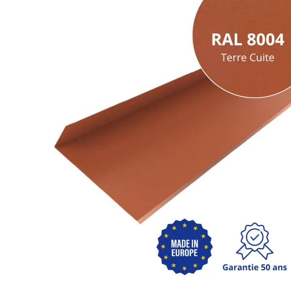 Solin de haut de cheminée Terre Cuite mat - 1