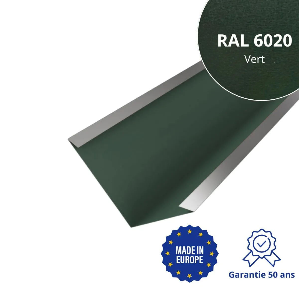 Bande de noue Vert mat