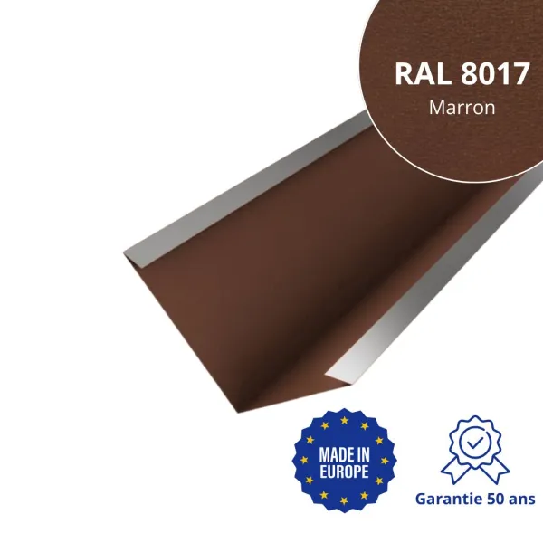 Bande de noue Marron mat - 1