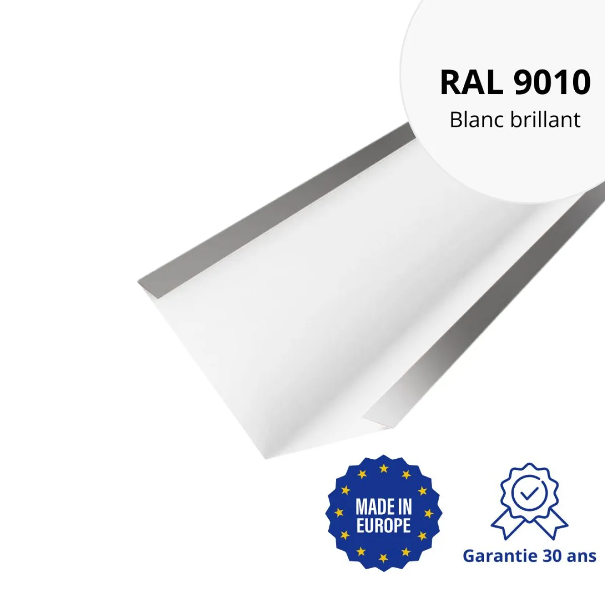 Bande de noue Blanc brillant