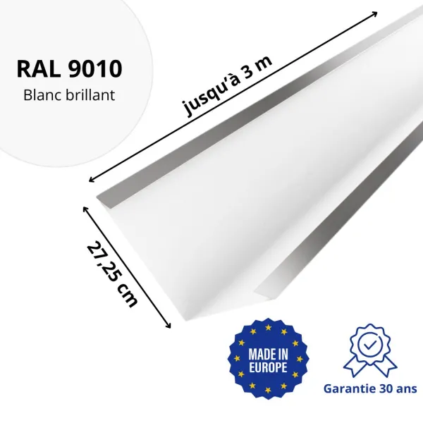 Bande de noue Blanc brillant - 2