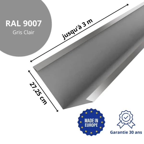 Bande de noue Gris Clair brillant - 2