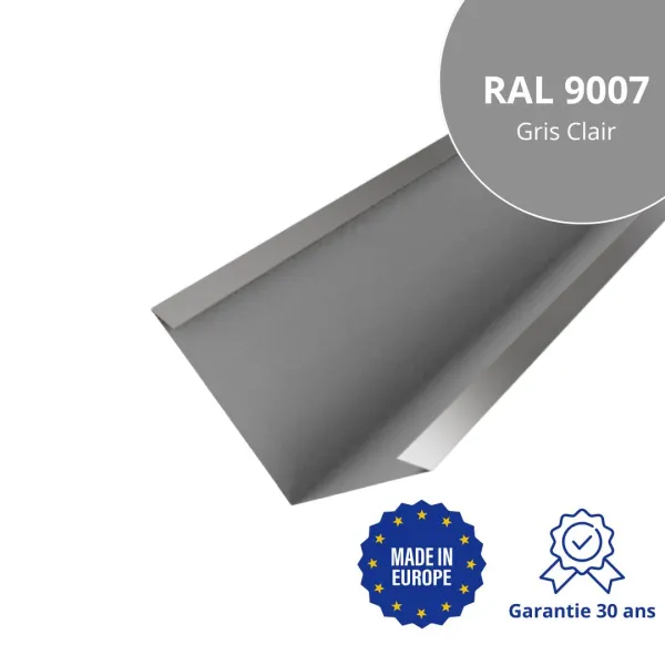 Bande de noue Gris Clair brillant - 1