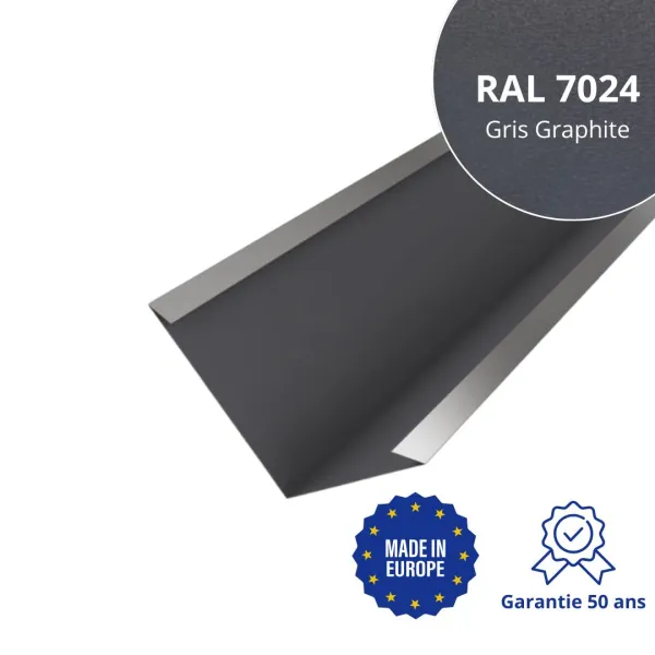 Bande de noue Gris Graphite mat - 1