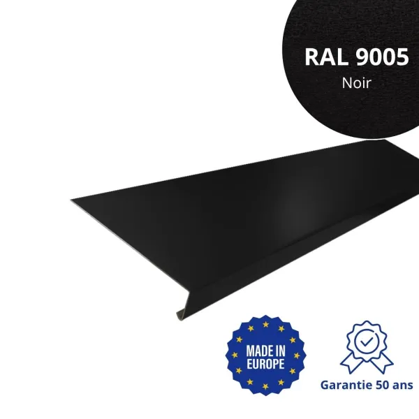 Appui de fenêtre Noir mat - 1