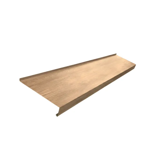 Appui de fenêtre avec rebord Chêne Blanchi 3D - 4