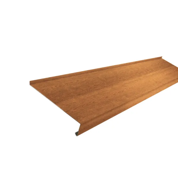 Appui de fenêtre avec rebord Chêne Clair 3D - 4