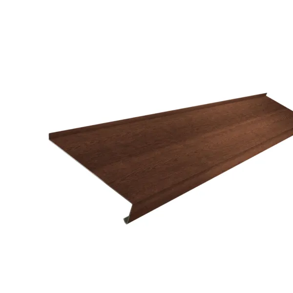 Appui de fenêtre avec rebord Chêne Foncé - 4