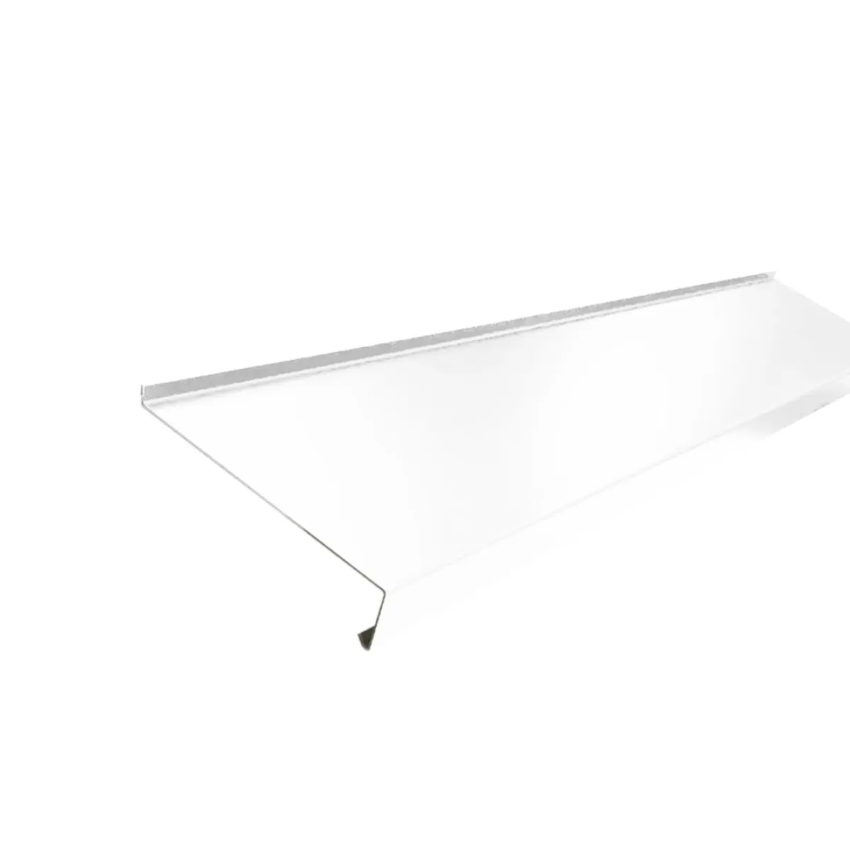 Appui de fenêtre avec rebord Blanc brillant