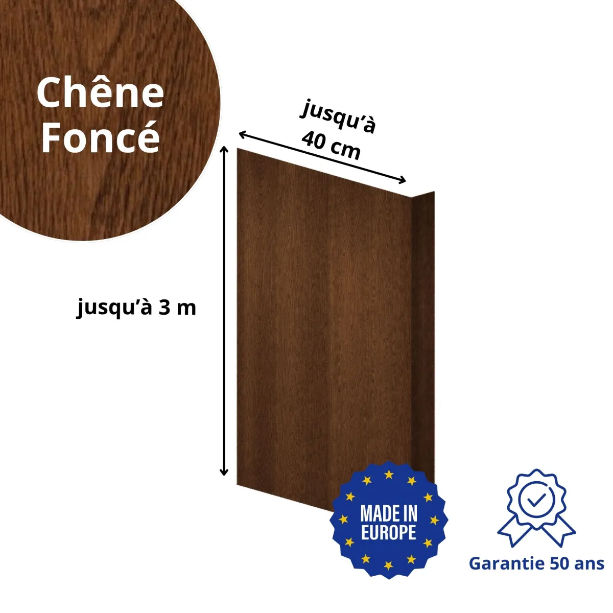 Habillage de tableau Chêne Foncé