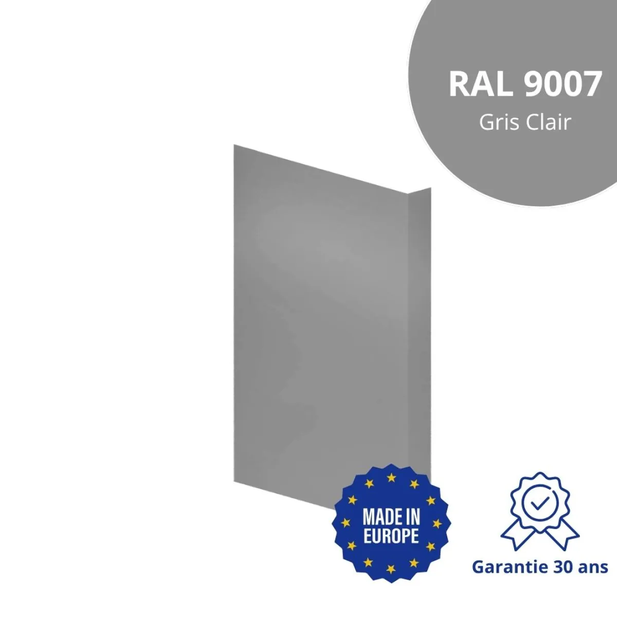 Habillage de tableau Gris Clair brillant