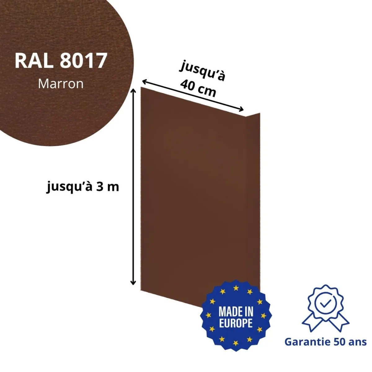 Habillage de tableau Marron mat