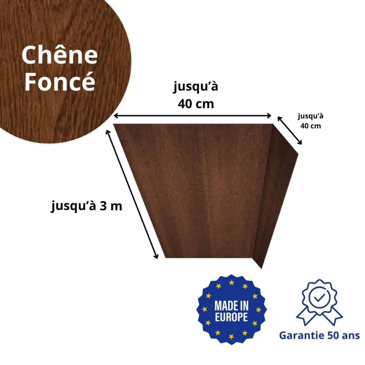 Habillage de linteau Chêne Foncé