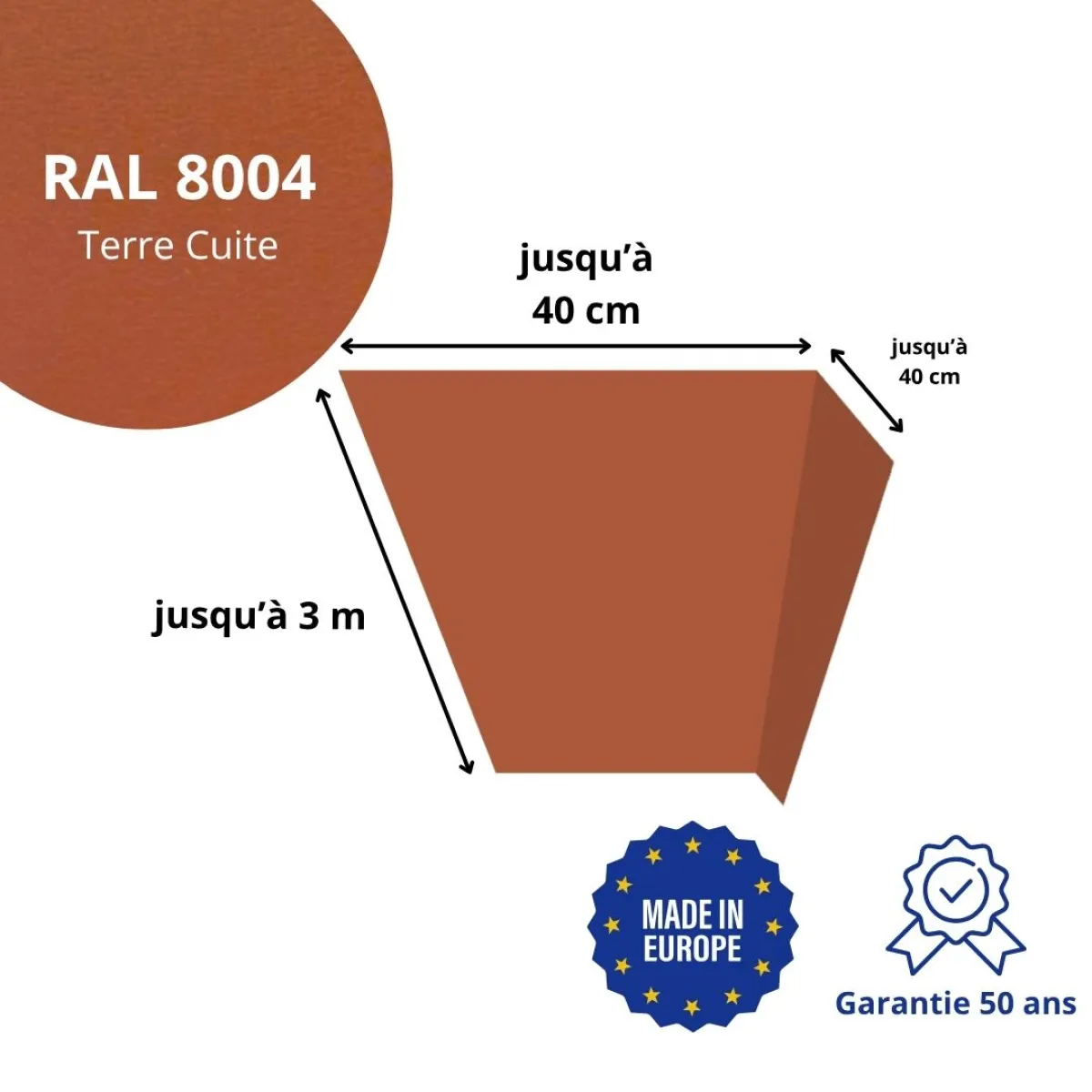 Habillage de linteau Terre Cuite mat