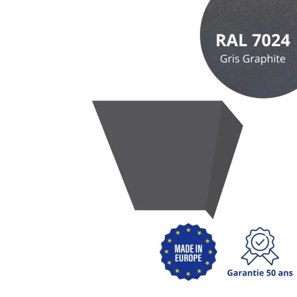 Habillage de linteau Gris Graphite mat - 1