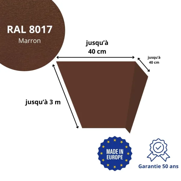 Habillage de linteau Marron mat - 2