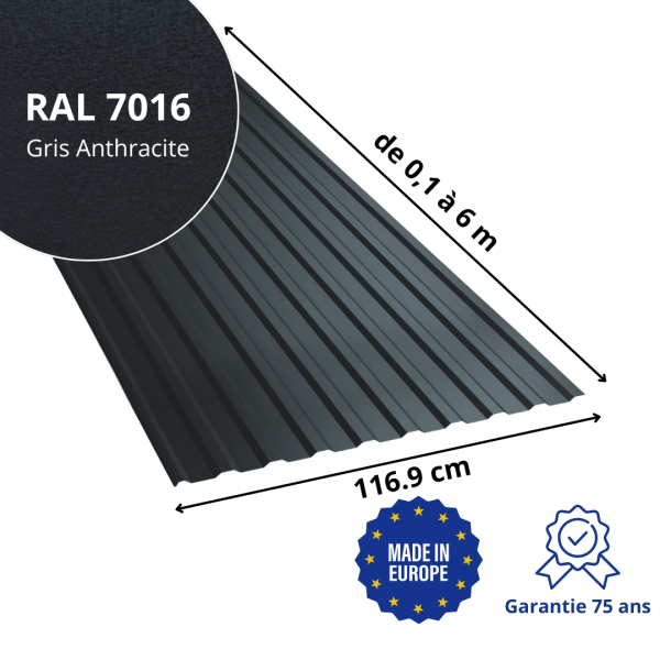 Tôle de toiture bac acier en aluminium Amedia - 5