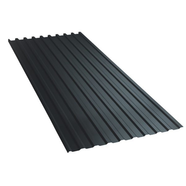 Tôle de toiture bac acier Medio Gris Anthracite mat - 4