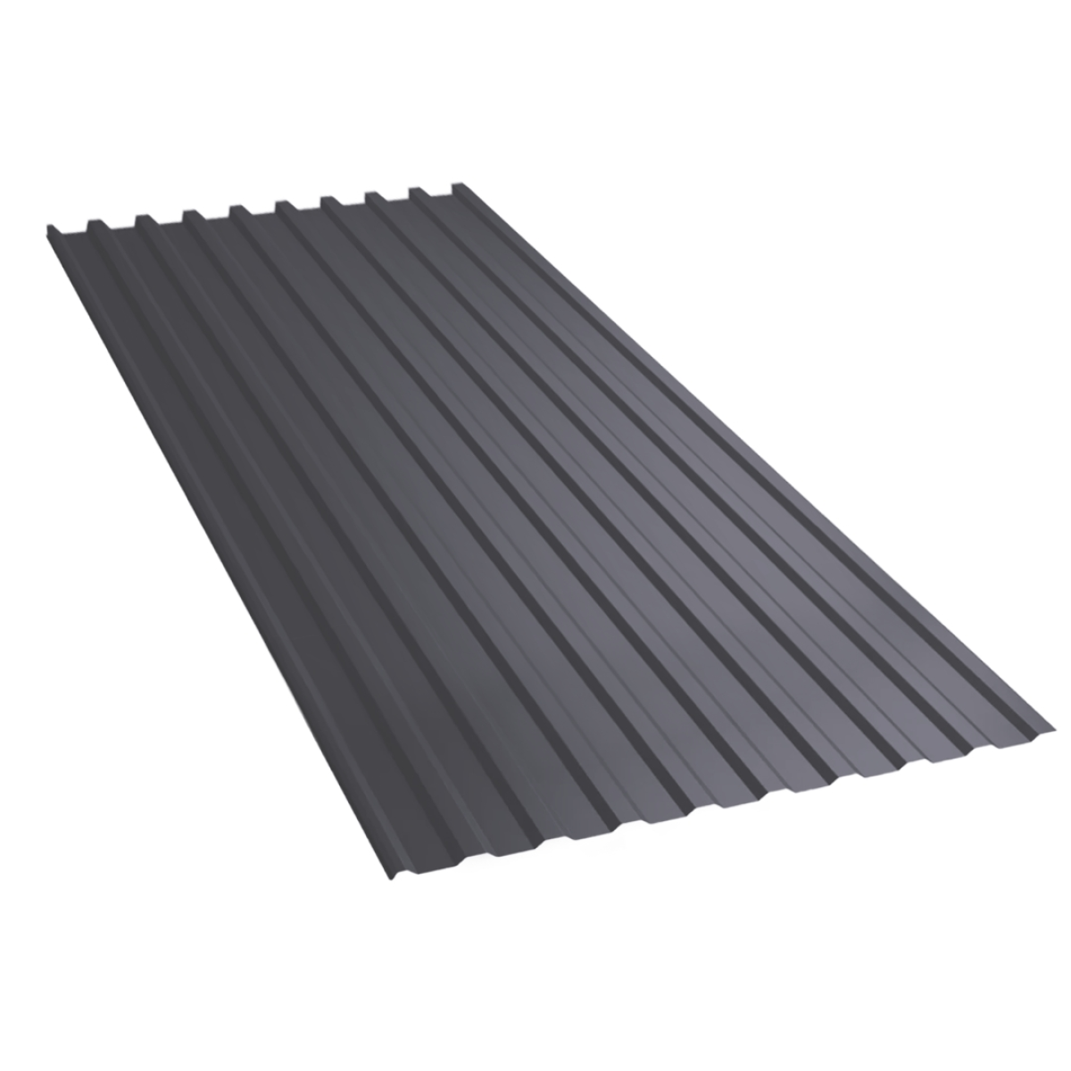 Tôle de toiture bac acier Medio Gris Graphite mat