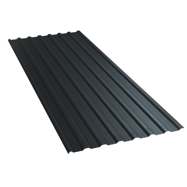 Tôle de toiture bac acier Vigo Gris Anthracite mat - 4