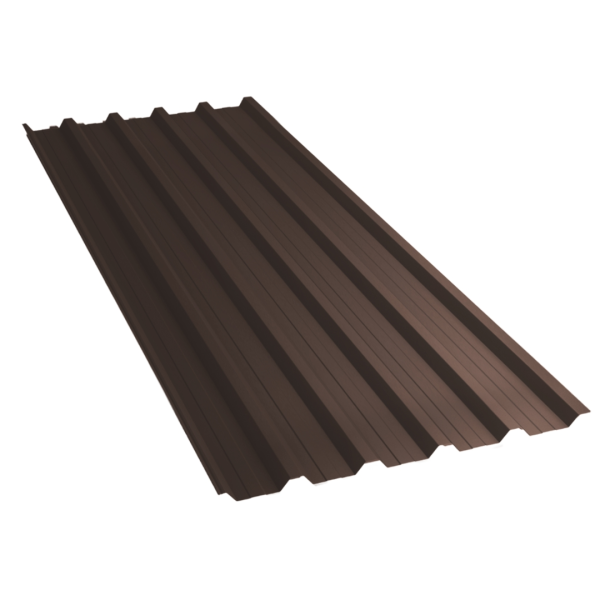 Tôle de toiture bac acier Alto Brun Gris mat - 4