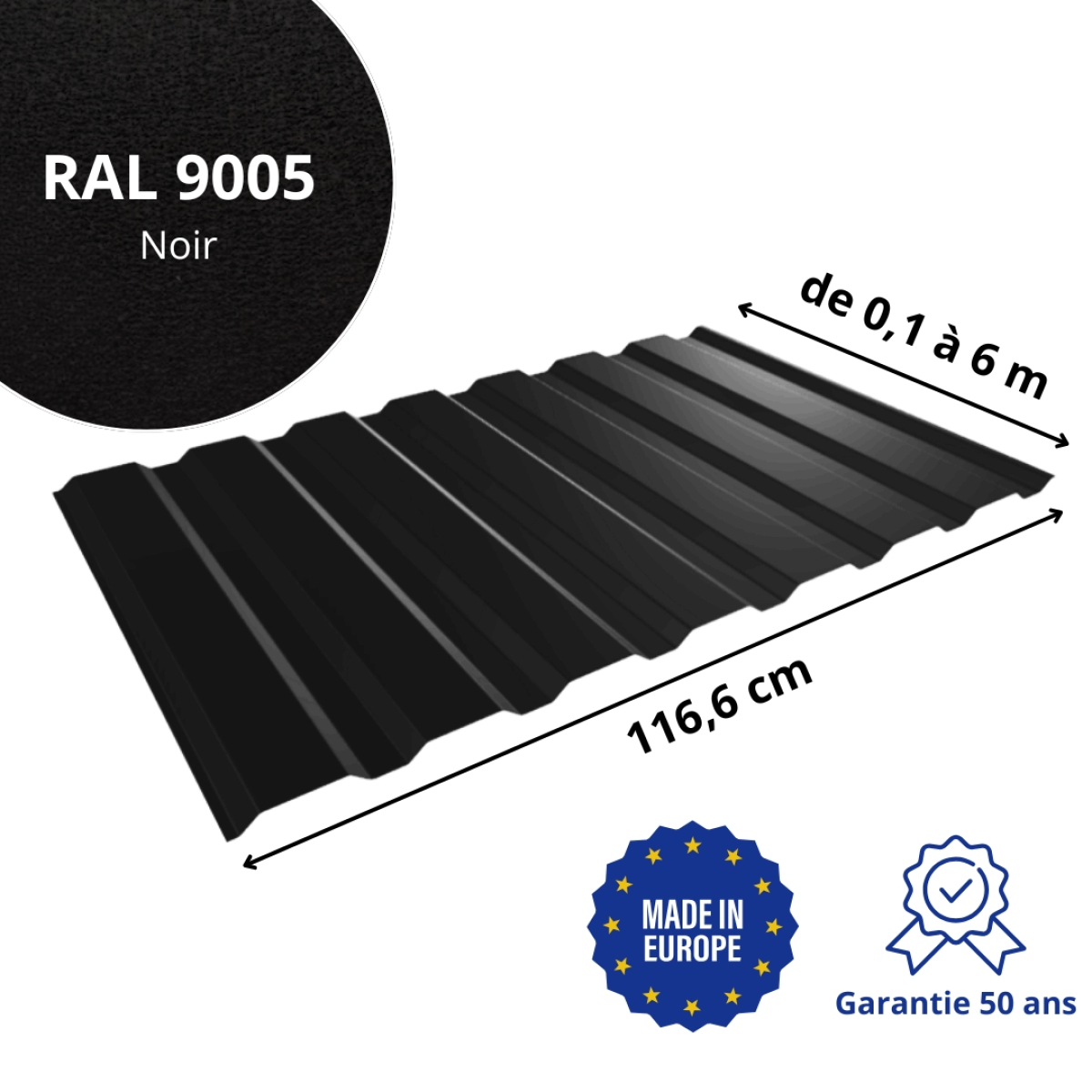 Tôle de bardage aluminium Vigo Alu