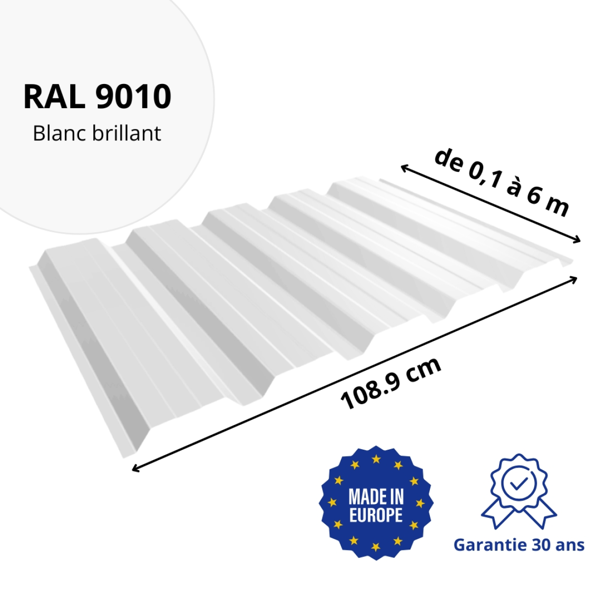 Tôle de bardage aluminium Alto Alu