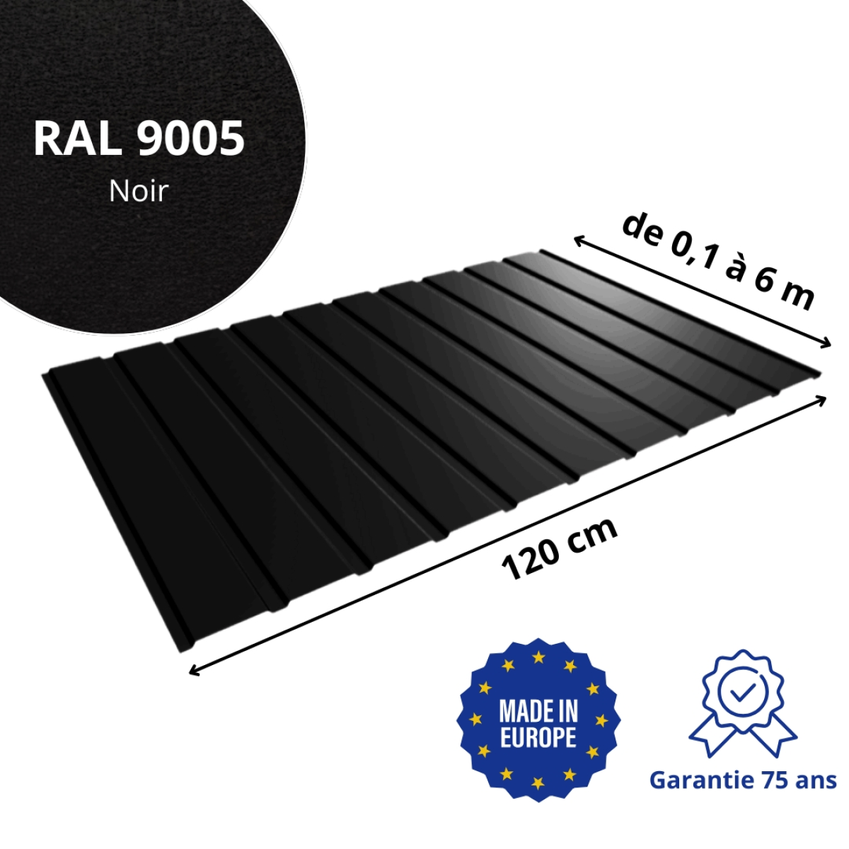 Tôle de bardage aluminium Plano Alu