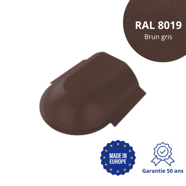 Extrémité de faitière arrondie - 6