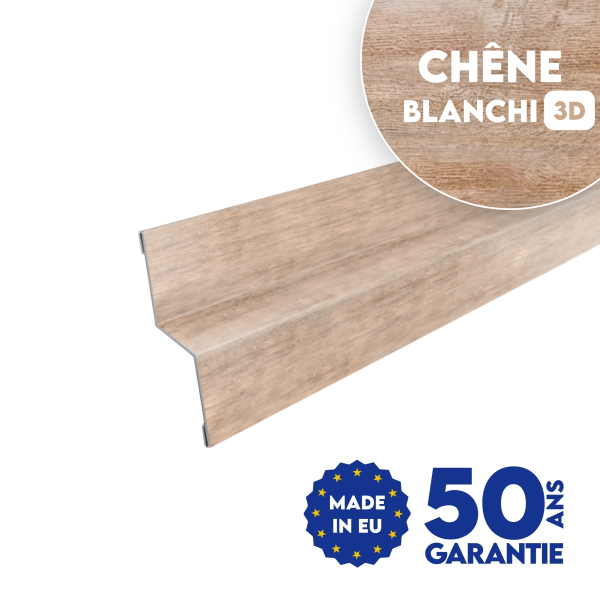 Bavette de rejet d'eau finition Chêne Blanchi 3D - 1
