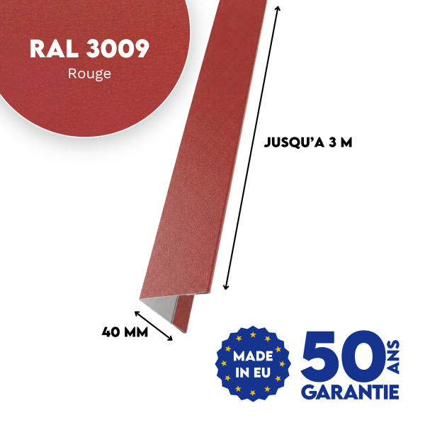 Cornière d'angle Rouge mat - 2