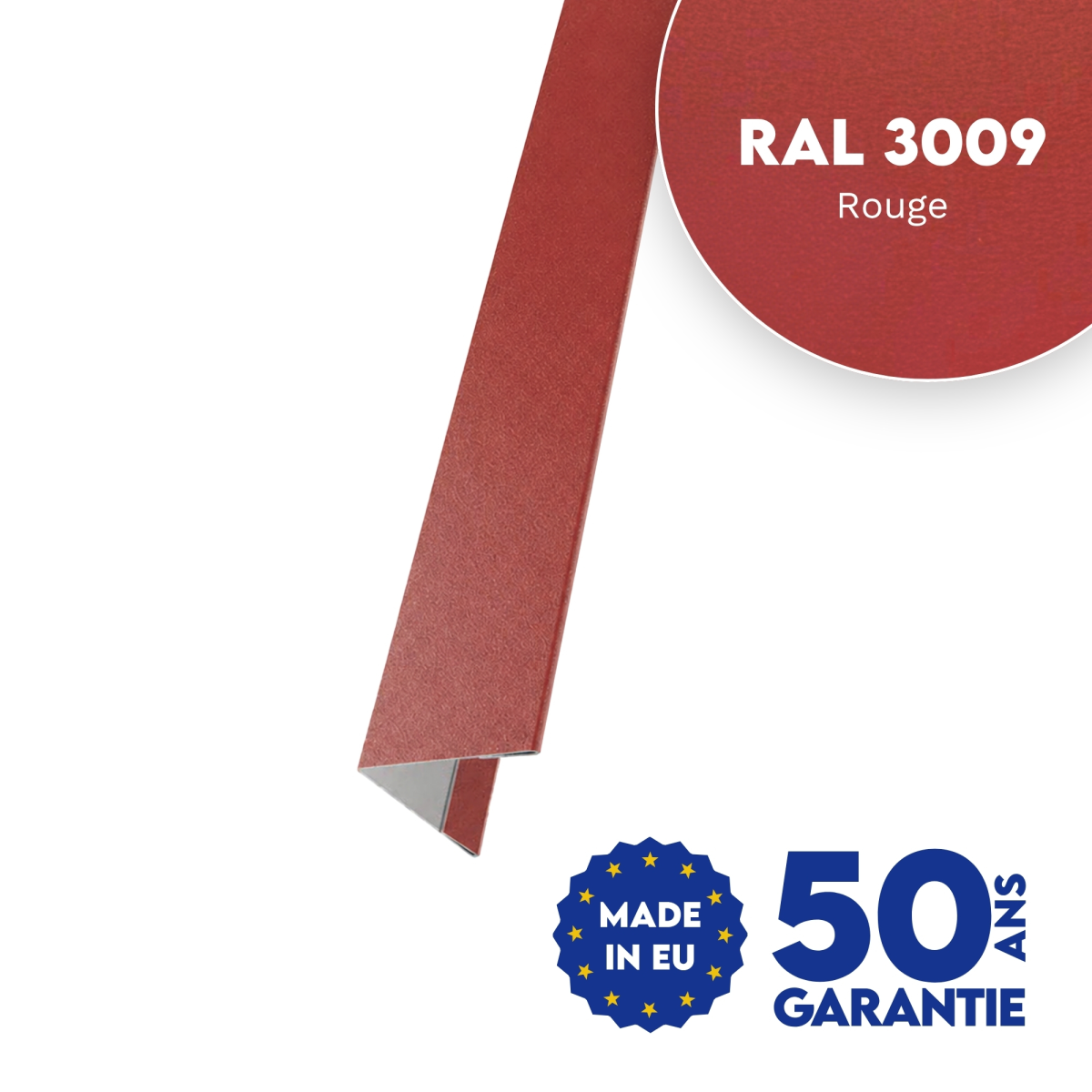 Cornière d'angle Rouge mat