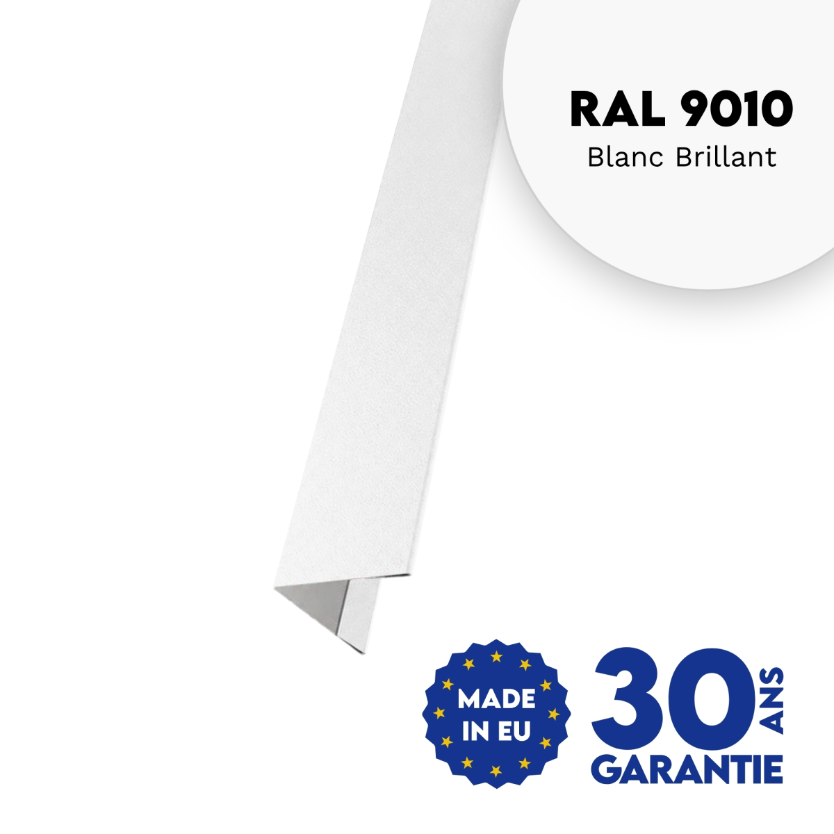 Cornière d'angle Blanc brillant