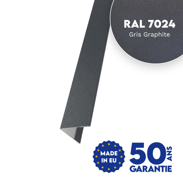 Cornière d'angle Gris Graphite mat - 1