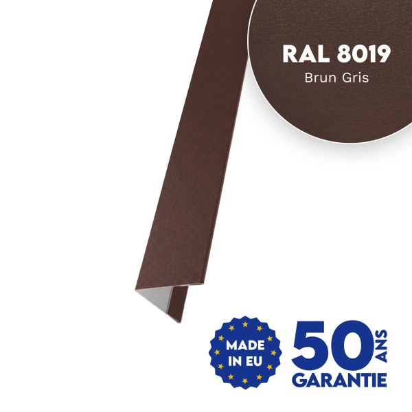 Cornière d'angle Brun Gris mat - 1