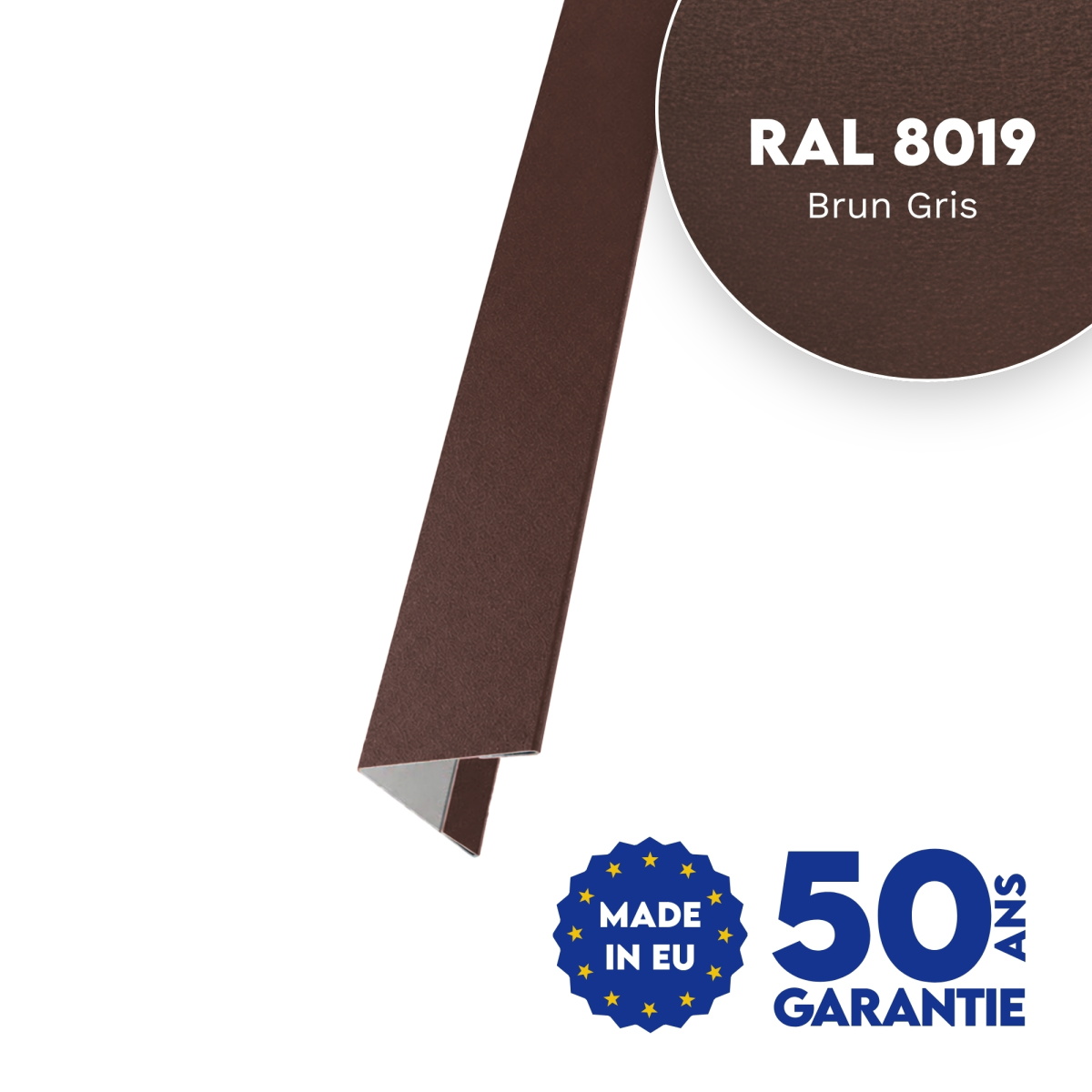 Cornière d'angle Brun Gris mat