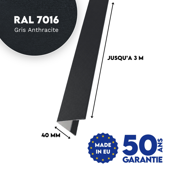Cornière d'angle Gris Anthracite mat - 2