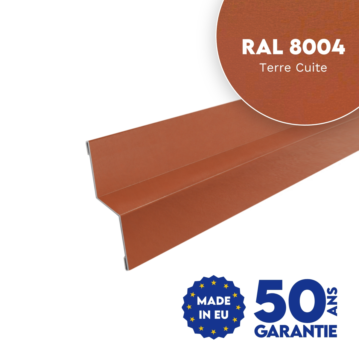 Bavette de rejet d'eau Terre Cuite mat