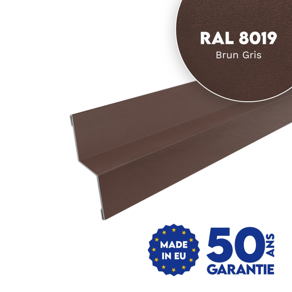 Bavette de rejet d'eau Brun Gris mat - 1