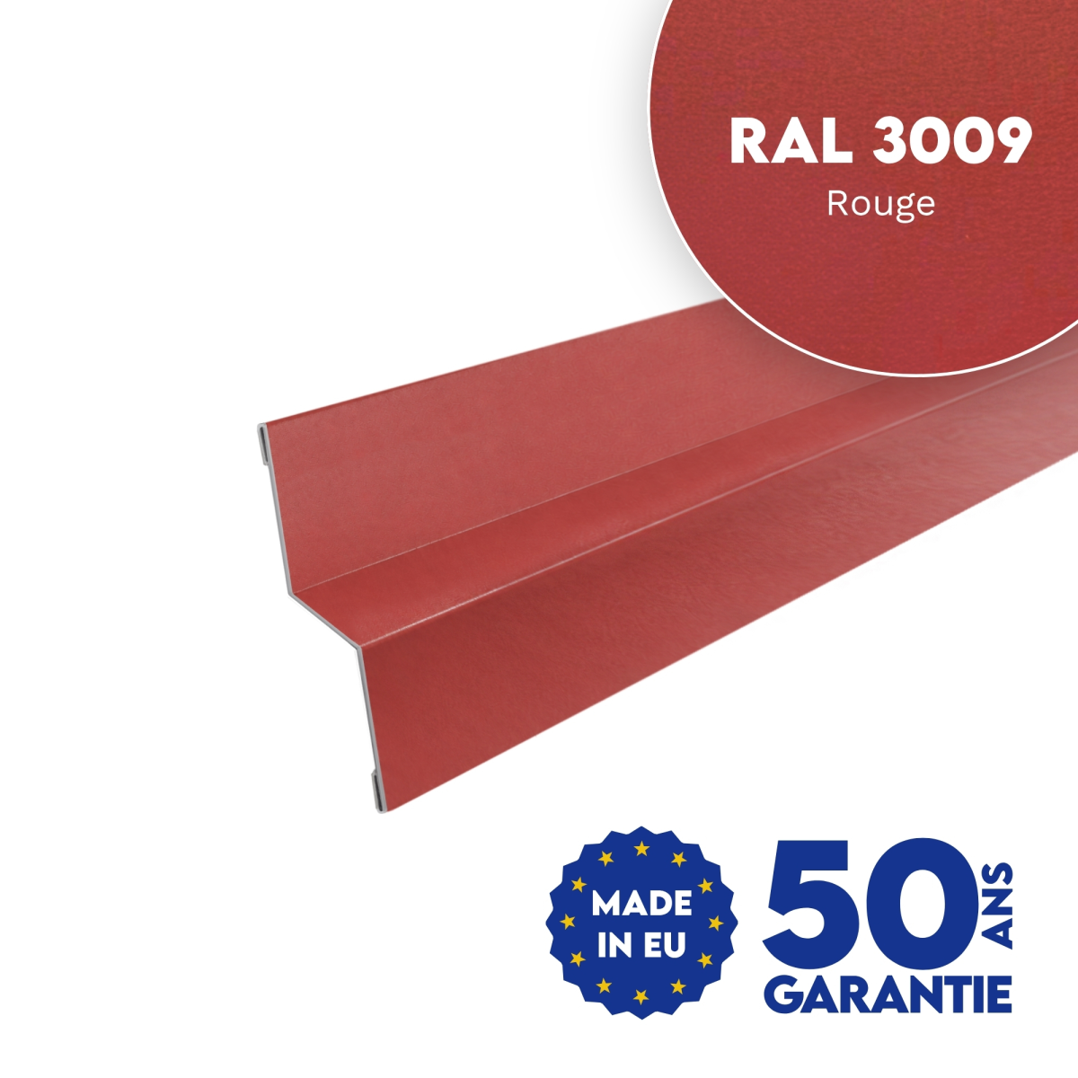 Bavette de rejet d'eau Rouge mat